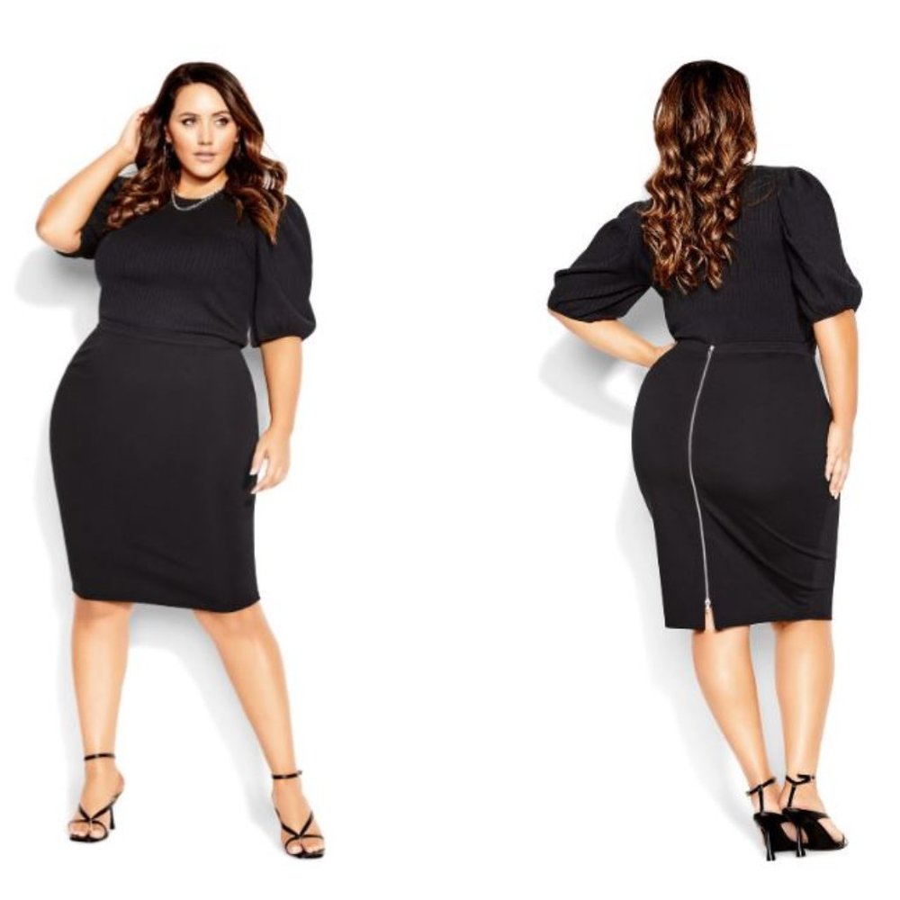 NWT - Midi Tube Skirt - black - Size 18 / 2X